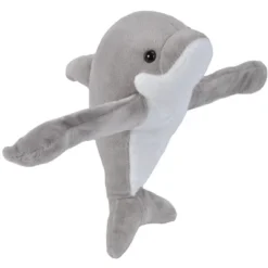 Wild Republic Huggers Dolphin Stuffed Animal, 8 Inches