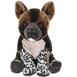 Wild Republic Cuddlekins African Wild Dog Pup Stuffed Animal, 12 Inches