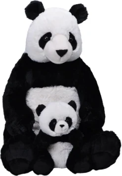 Wild Republic Mom & Baby Jumbo Panda Stuffed Animal, 30 Inches