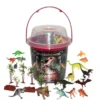Wild Republic Bucket Dinosaur Animal Figure, 8 Inches