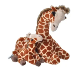 Wild Republic Mom & Baby Giraffe Stuffed Animal, 12 Inches