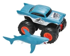 Wild Republic Adventure Mini Truck Shark Animal Figure, 4 Inches