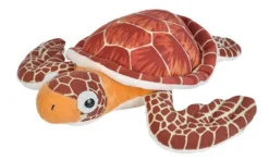 Wild Republic Cuddlekins Mini Loggerhead Sea Turtle Stuffed Animal, 8 Inches