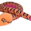 Wild Republic Plush Snake 54 Inches Tribal Orange Stuffed Animal, 54 Inches