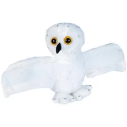 Wild Republic Huggers Snowy Owl Stuffed Animal, 8 Inches
