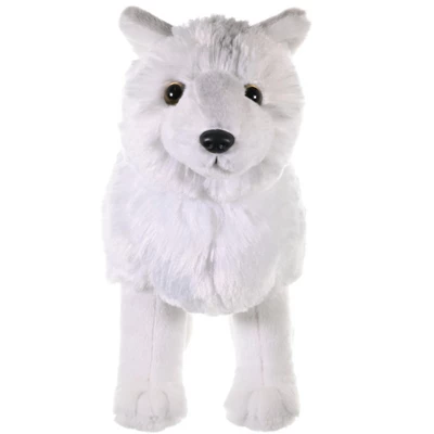 Wild Republic Cuddlekins Standing Arctic Wolf Stuffed Animal, 12 Inches 1 Wild Republic Cuddlekins Standing Arctic Wolf Stuffed Animal, 12 Inches