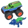 Wild Republic Adventure Mini Truck Triceratops Animal Figure, 4 Inches